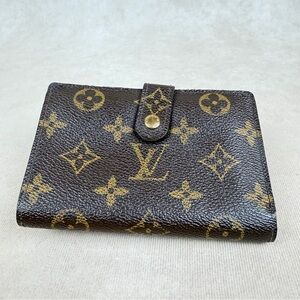 Louis Vuitton Monogram Kisslock Wallet Vintage Coin Purse
